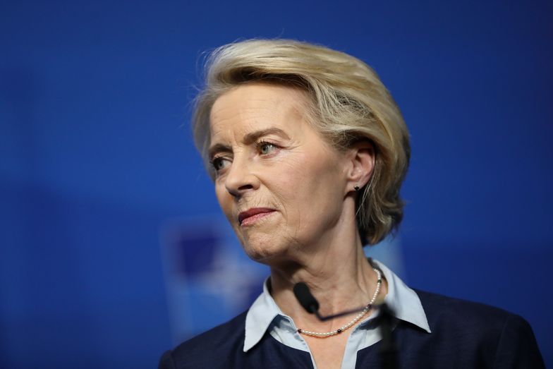 Ursula von der Leyen, President of the European Commission, attends the meeting at the NATO Summit at the World Forum in The Hague, the Netherlands, on June 23, 2025.(Photo by Klaudia Radecka/NurPhoto via Getty Images)