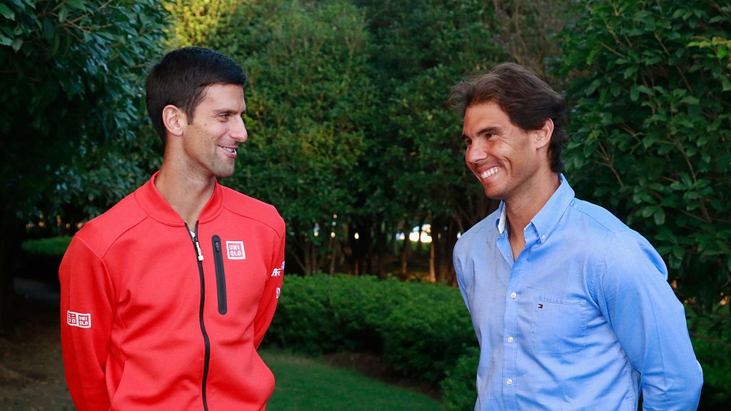 Getty Images / Kevin Lee / Na zdjęciu: Novak Djoković (z lewej) i Rafael Nadal