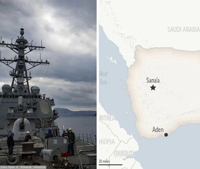 Pentagon: Amerykański okręt wojenny zaatakowany na Morzu Czerwonym
