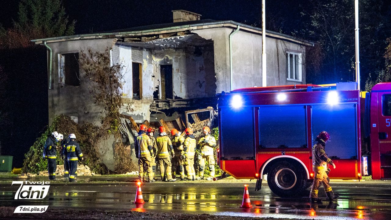 Katastrofa budowlana w Pile. Zawaliła się ściana budynku