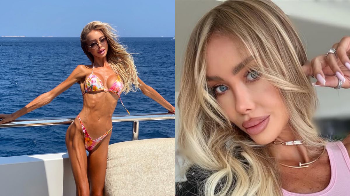 Julia Dybowska pręży się na pokładzie luksusowego jachtu