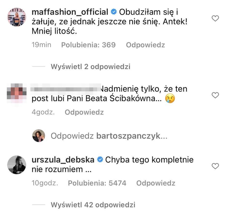 Komentarze na profilu Antka Królikowskiego