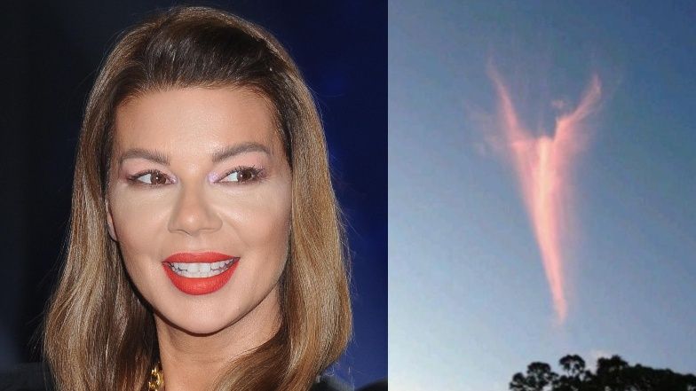 Uduchowiona Edyta Górniak pokazała "anioła" na niebie