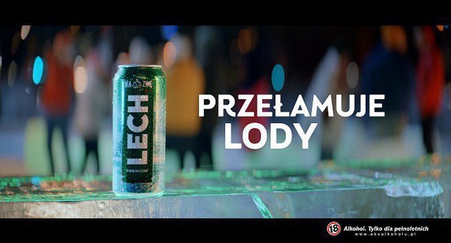 Lech Premium ogrzewa w zimę (wideo)