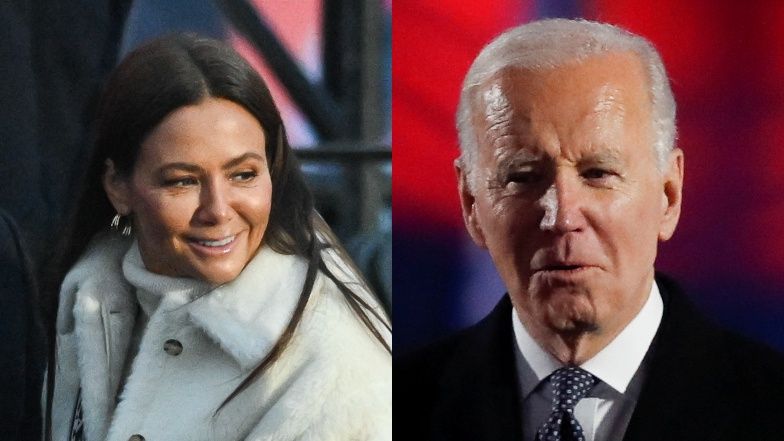 Kinga Rusin na przemówieniu Joe Biden