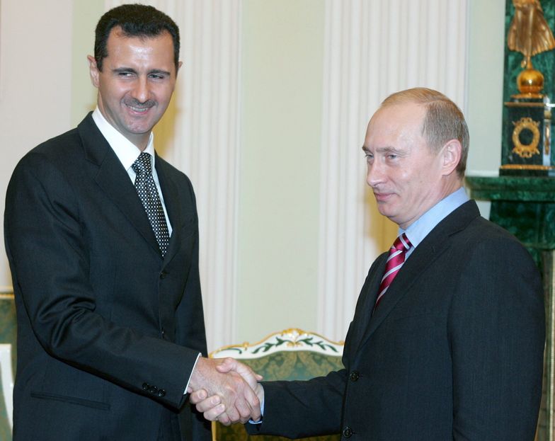 Na zdjęciu Władimir Putin i prezydent Syrii Baszar al-Asad, 2006 rok