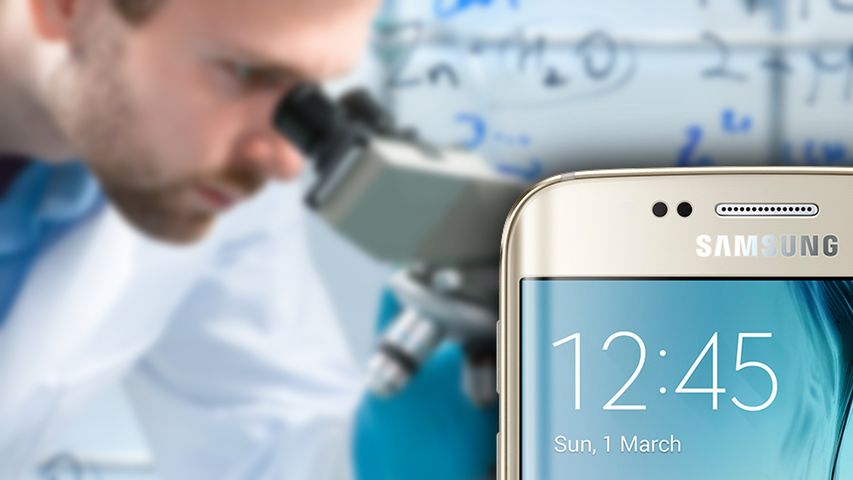 Ekran Galaxy S6 edge pod mikroskopem. Tak, ma matrycę PenTile 1