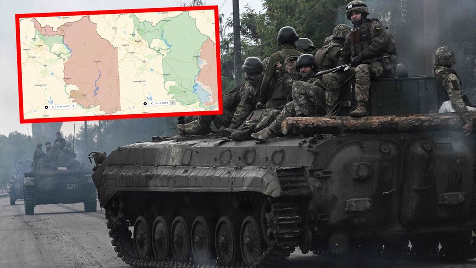 Ukraińcy pokazali jak duży obszar udało się odbić spod rosyjskiego panowania