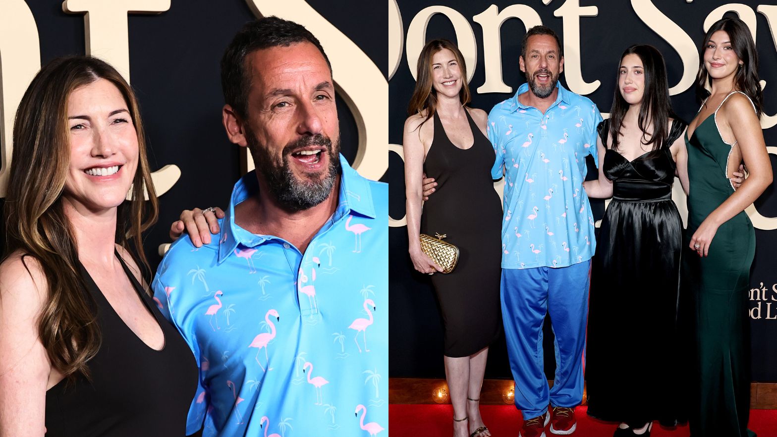 Adam Sandler na premierze z żoną i córkami