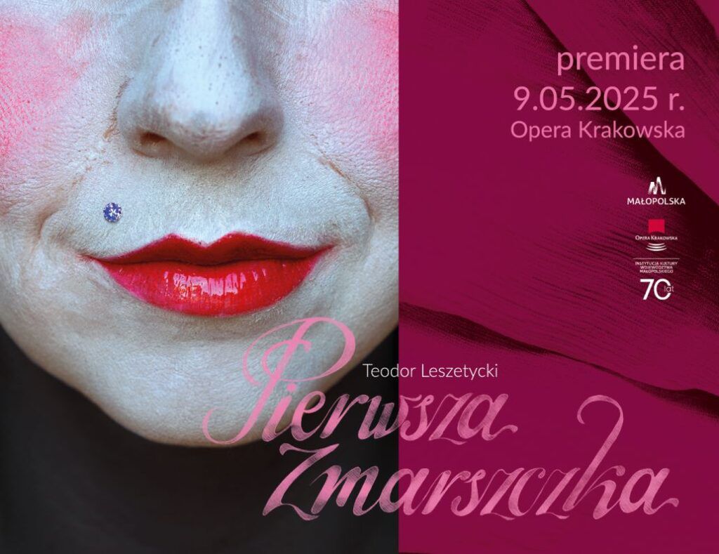 „Pierwsza zmarszczka” – fragment plakatu autorstwa Julii Słupek 