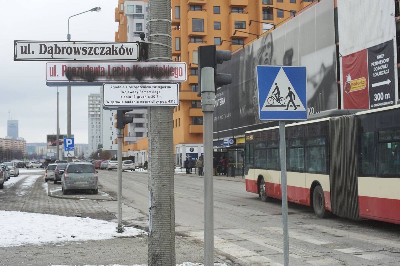 Spór o nazwę ulicy Prezydenta Lecha Kaczyńskiego w Gdańsku