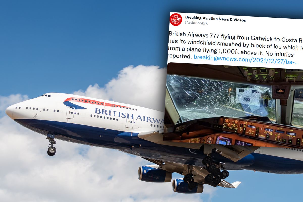Pasażerowie samolotu British Airways przeżyli chwile grozy 