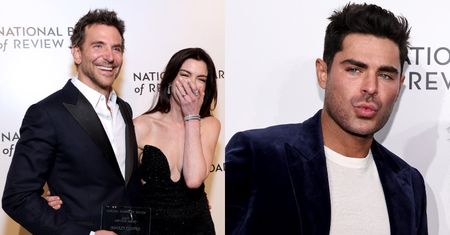 Wydekoltowana Anne Hathaway, nowa twarz Zaca Efrona i inni brylują na kolejnej gali filmowej (ZDJĘCIA)