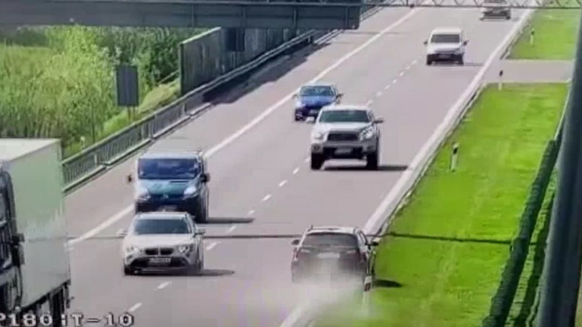 BMW jechało po S17 pod prąd