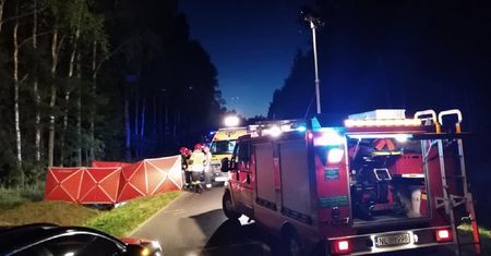Tragedia śmierć ojca na Warmii. Żona i dzieci czekały w aucie