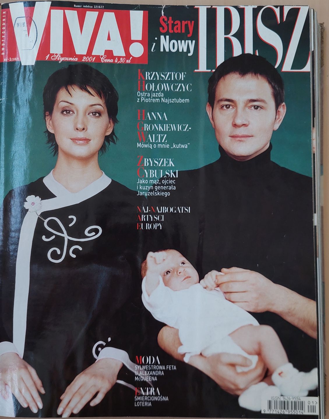 Krzysztof Ibisz z żoną i dzieckiem na okładce "VIVY!"