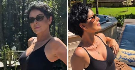 Dorota Gardias zachwyca nad basenem! Wskoczyła w obcisłe body i ultramodną mini. Co za figura!