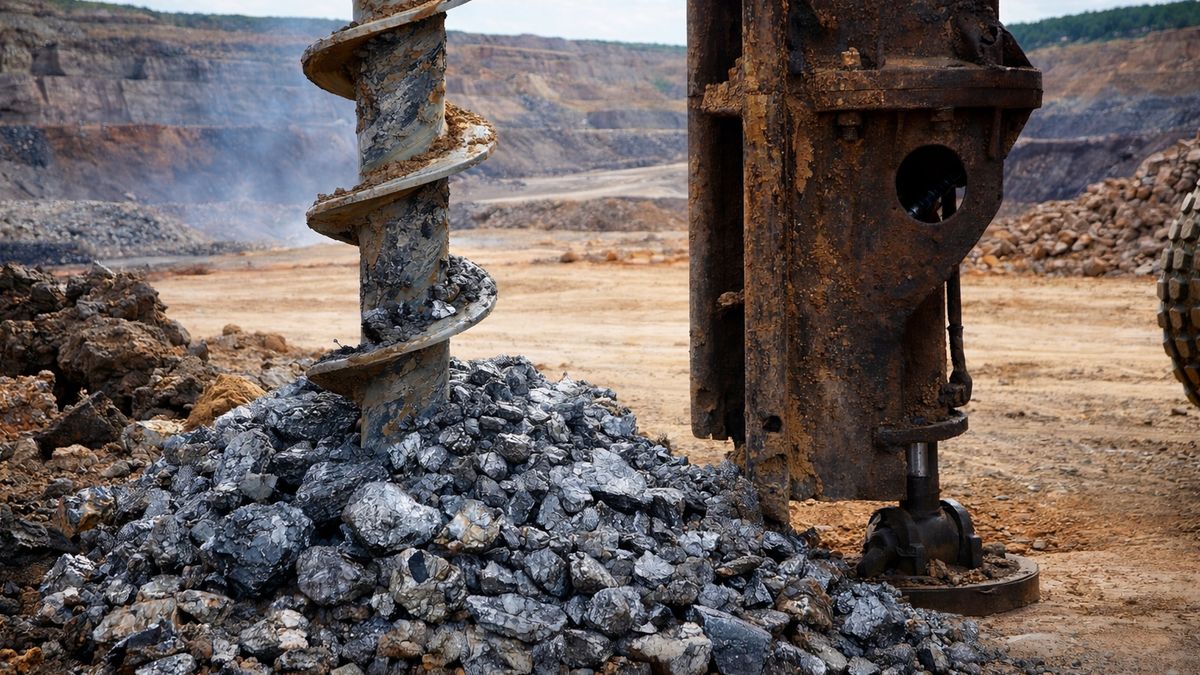 Złoża metali odwiert, zdjęcie poglądowe