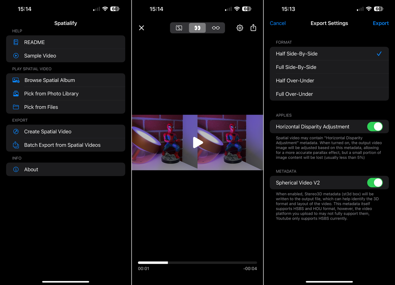 Spatialify pozwala przekonwertować wideo 3D nagrane iPhone'em 15 Pro
