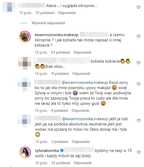 Sylwia Bomba odpowiada na komentarze internautów