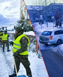 Słupsk zaśnieżony. Wojsko ruszyło na ratunek