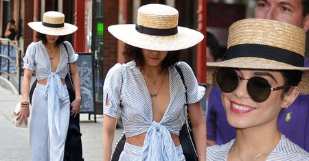 Vanessa Hudgens BEZ STANIKA rozdaje autografy (ZDJĘCIA)