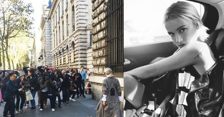 Tłum fotoreporterów w Paryżu robi zdjęcia Maffashion (FOTO)