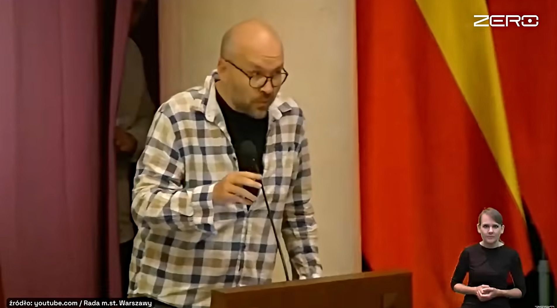 Słowik z mocnym pytaniem do szefowej Rady Warszawy z KO. "Byłem tam jako mieszkaniec"