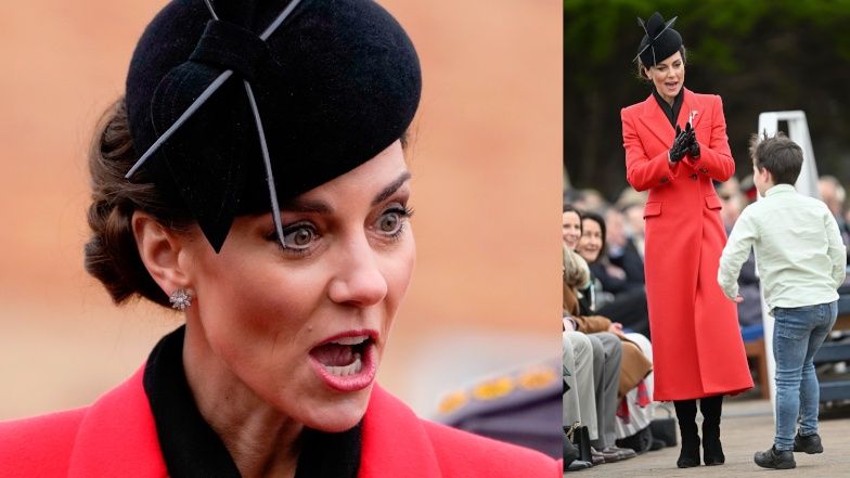Kate Middleton i książę William na paradzie z okazji dnia świętego Dawida