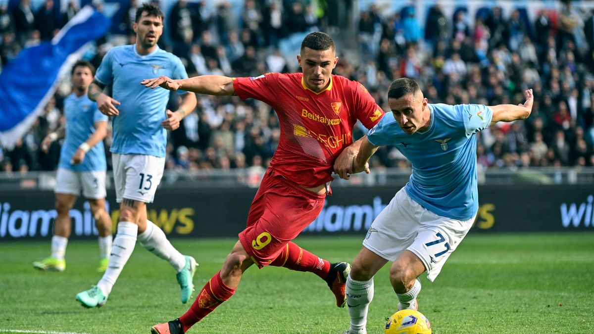 PAP/EPA / Riccardo Antimiani / Mecz Serie A: Lazio - US Lecce