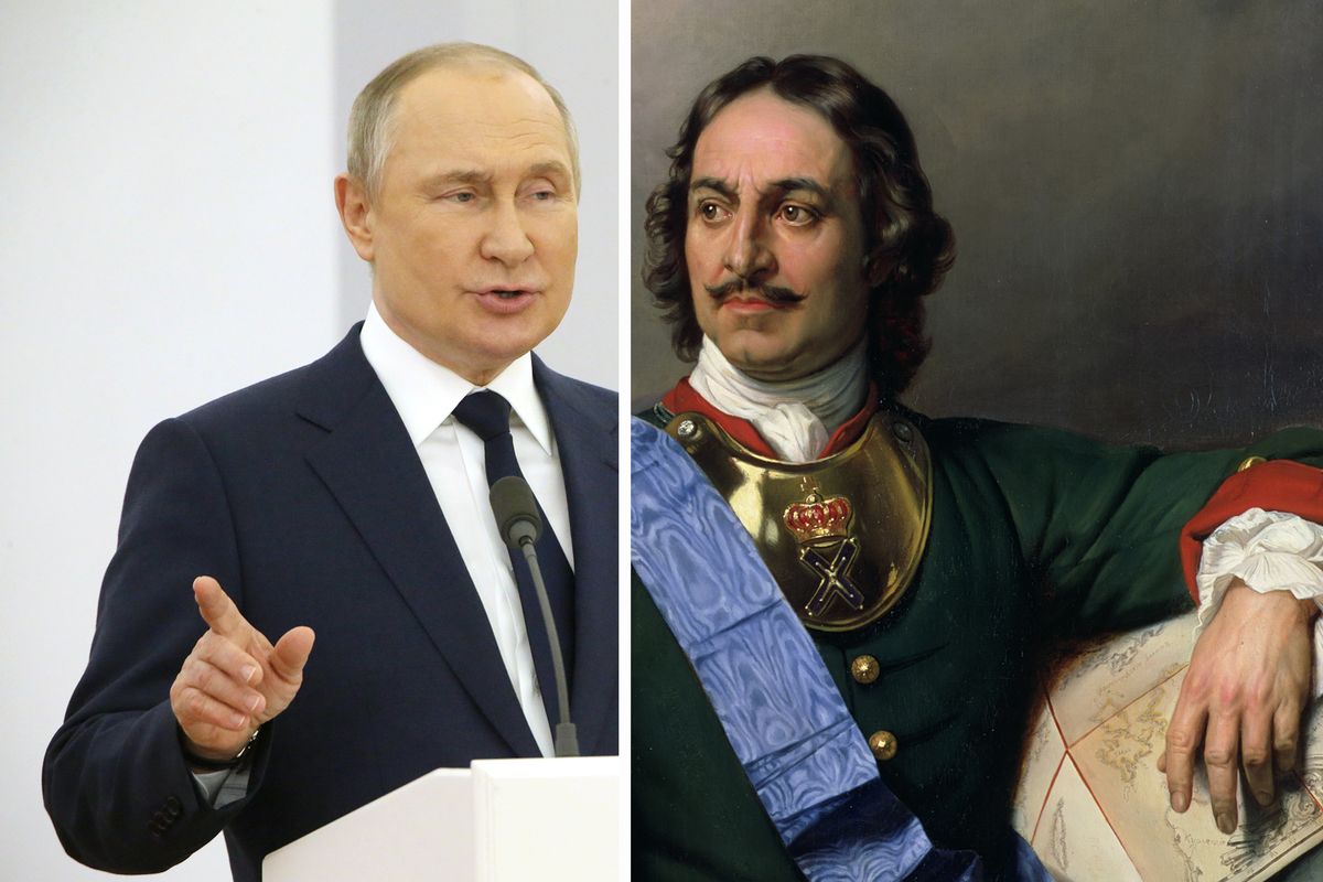 Władimir Putin tęskni za odbudową imperialnej Rosji z czasów Piotra Wielkiego 