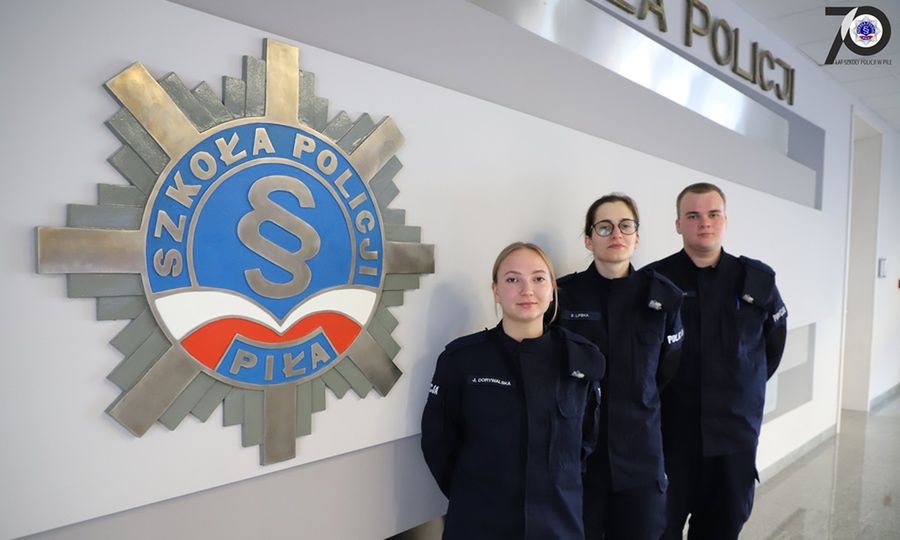 Słuchacze Szkoły Policji w Pile. 