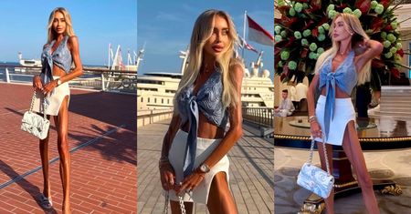 Julia Dybowska wystawia na pierwszy plan  ULTRASZCZUPŁE nogi, a fani drżą o jej zdrowie: "Skóra, kości, żyły..." (ZDJĘCIA)