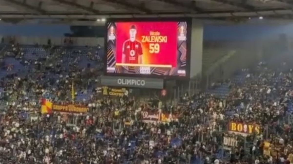 Twitter / x.com/salida_pod / Na zdjęciu: trybuny Stadio Olimpico w Rzymie