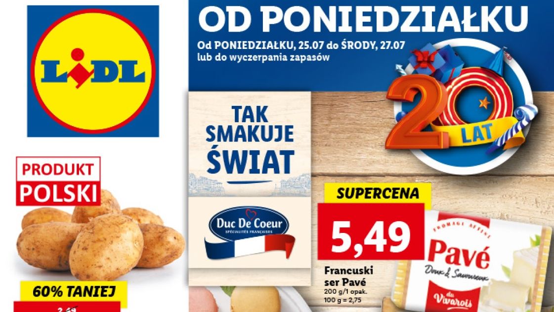 Lidl gazetka od poniedziałku 25 lipca [25.07 22]