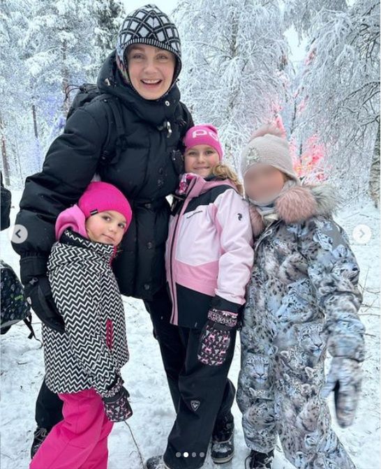 Małgorzata Socha zabrała dzieci do Laponii