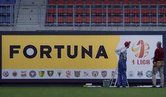 Fortuna reklamuje się jako sponsor 1 ligi piłkarskiej (wideo)