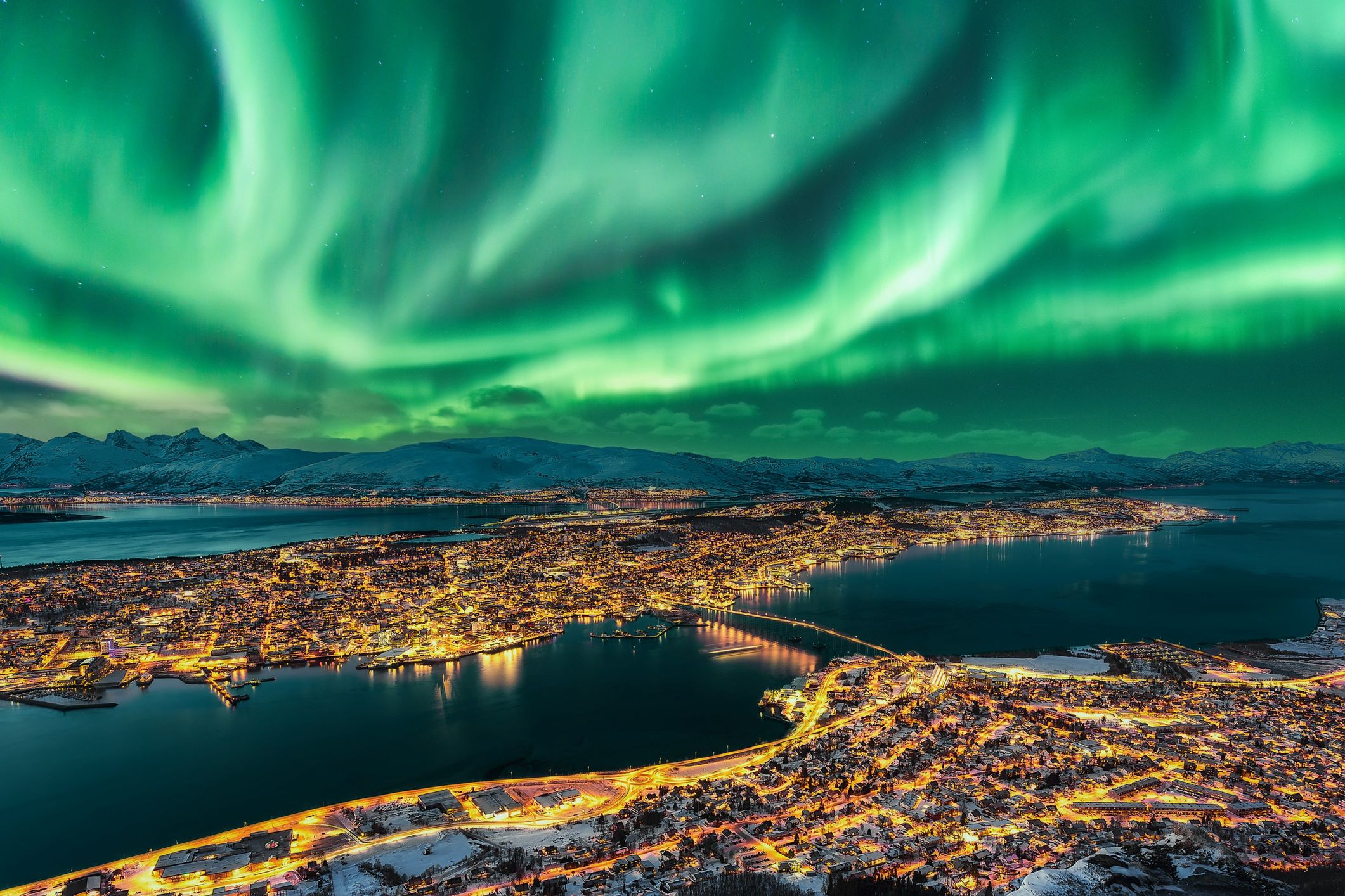 Zorza nad Tromsø