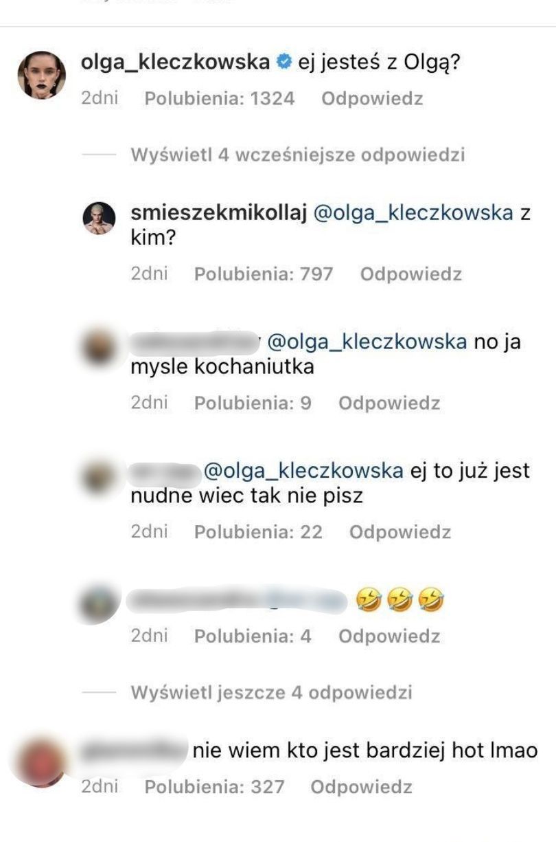 Olga i Mikołaj z "Top Model" żartują na Instagramie