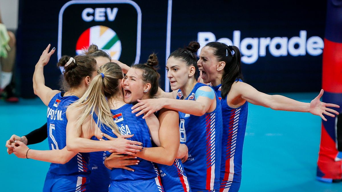 Materiały prasowe / CEV / Na zdjęciu: reprezentacja Serbii siatkarek