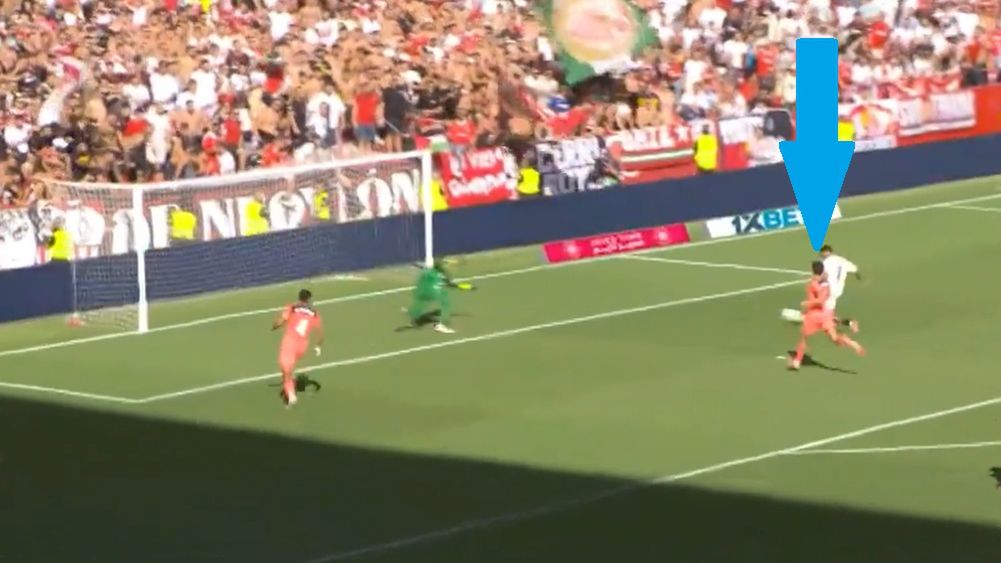 Twitter / Canal+ Sport / Wojciech Szczęsny nie miał szans na skuteczną interwencję