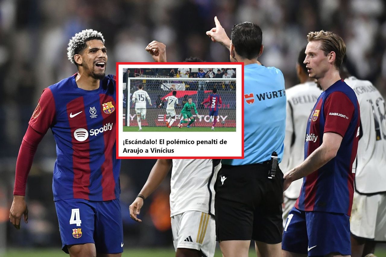 "Scandal". They thunder after the referee's decision in El Clasico.