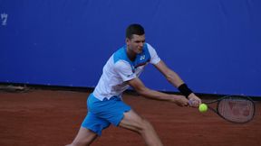 Roland Garros: bolesny debiut. Hubert Hurkacz chciał pomóc rodakowi