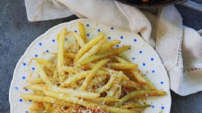 Fasolka szparagowa z parmezanem i panko. Prosto, szybko i smacznie