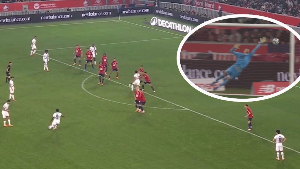 Twitter / Screen / Eleven Sports / Na zdjęciu: Nuno Mendes strzelił fantastycznego gola z rzutu wolnego