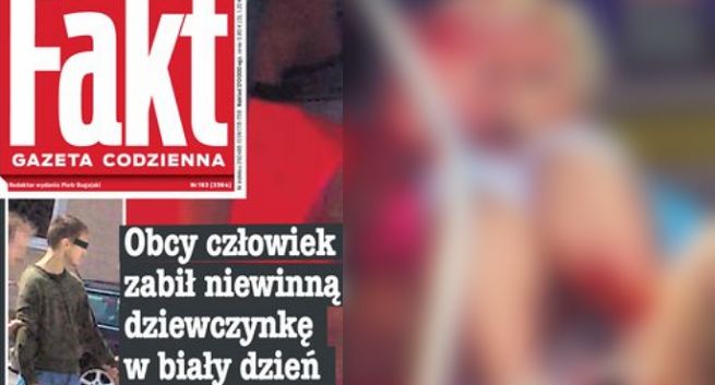 Ludzie mediów oburzeni okładką „Faktu” ze śmiertelnie ranną dziewczynką