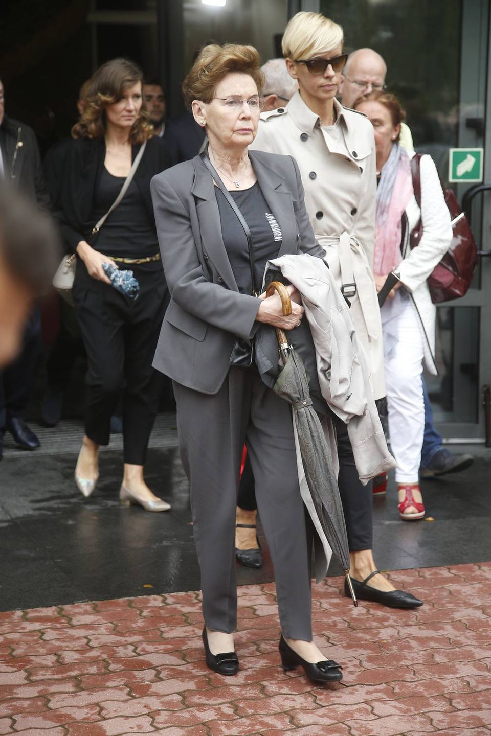 Bożena Walter i Anita Werner - pogrzeb Grzegorza Miecugowa