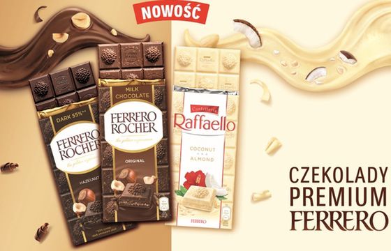 Ferrero wchodzi w kategorię tabliczek czekolady premium