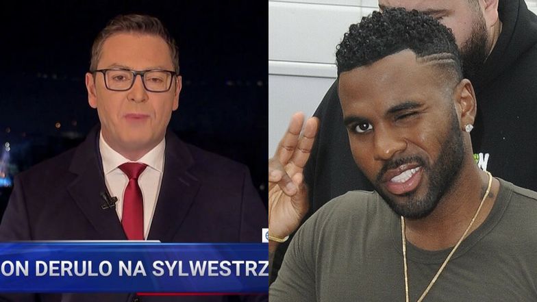 Jason Derulo gwiazdą nie tylko Sylwestra Marzeń. Poświęcono mu PRAWIE CAŁE "Wiadomości" w TVP: "Wyznaczamy trendy, nie kalkulujemy"