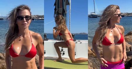 Odziana w bikini Anna Lewandowska wyciska siódme poty na jachcie. Też tak robicie? (FOTO)